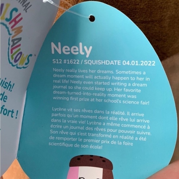12. NWT Squishmallow Neely 12" Rare KellyToys Neapolitan Ice Cream - Picture 6 of 6